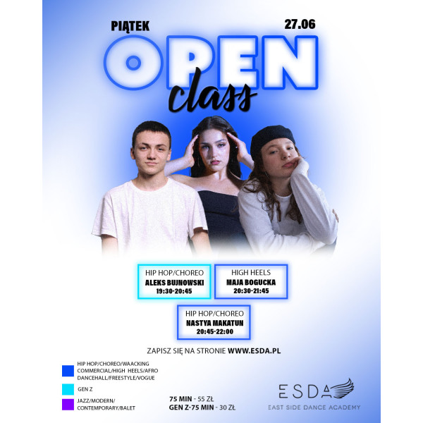 | OPEN CLASS | PIĄTEK | 27.06