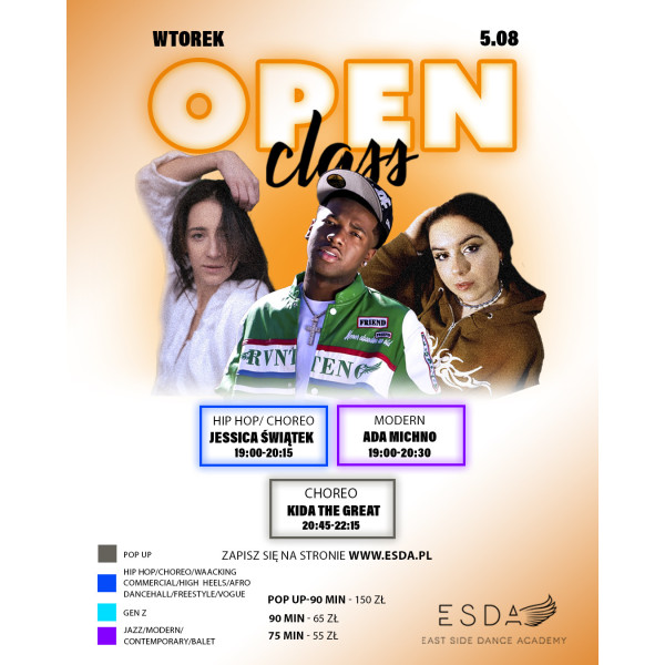 | SUMMER OPEN CLASS | WTOREK | 05.08