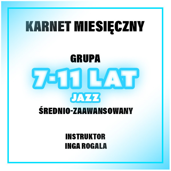 JAZZ | 7-11 LAT | ŚR-ZAAW | KWIECIEŃ