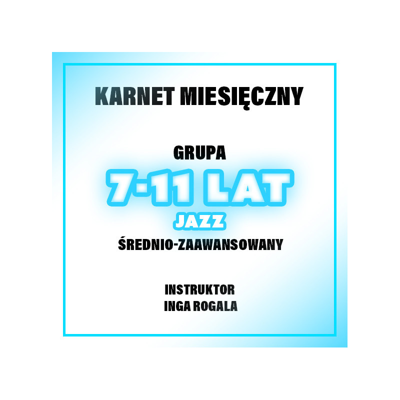 JAZZ | 7-11 LAT | ŚR-ZAAW | KWIECIEŃ