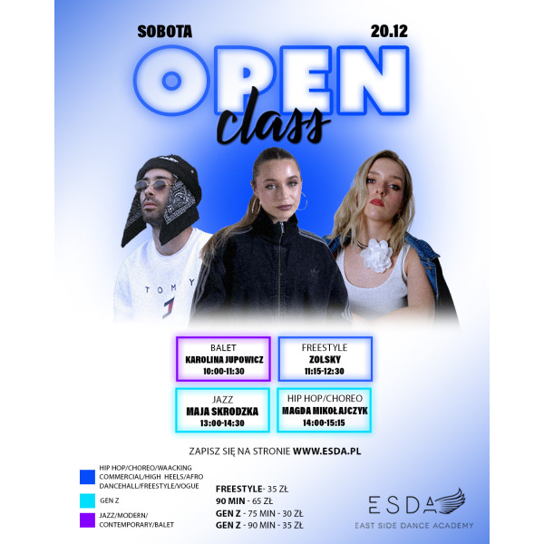 | OPEN CLASS | SOBOTA | 20.12