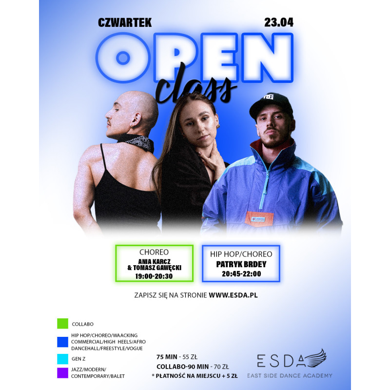 | OPEN CLASS | CZWARTEK | 23.04