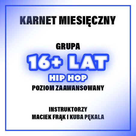 HIP-HOP ZAAWANSOWANY | KUBA & MACIEK | 16+ LAT | GRUDZIEŃ